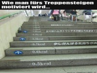 Motivation zum Treppen steigen