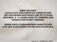 Meine Handtcher aus der Aussteuer