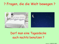 Die gro�e Tagesdecken-Frage: Nachtaktiv?
