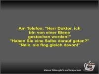 Am Telefon: Herr Doktor