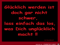 gluecklich werden