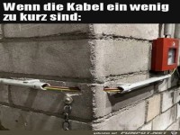Kabel zu kurz