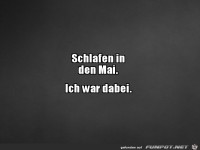 Schlaf in den Mai