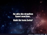 Sport drauen machen