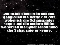 Wenn ich einen Film schaue