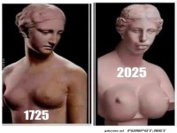 Vernderung von Statuen von 1725 bis 2025