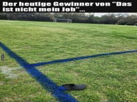 Der Linienzieher war wohl im Urlaub!