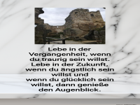 lebe in der vergangenheit