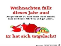 Santa hat sich totgelacht