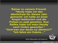 Rainer zu seinem Freund