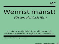 wennst manst