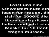 Schweigeminute f�r Frauen