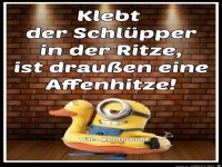 Klebt der Schl�pper in der Ritze.....