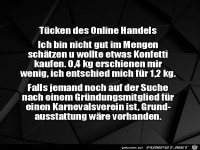 So kann das beim Online-Shopping gehen