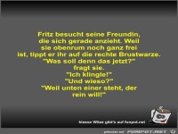 Fritz besucht seine Freundin