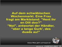 Auf dem schwbischen Wochenmarkt