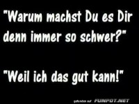 Warum so schwer? Kann ich gut!
