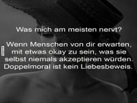 Doppelstandards und Erwartungen