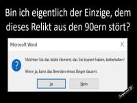warum entfernt Microsoft das nicht?
