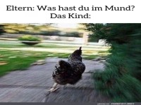 Lustiges Huhn rennt weg Meme