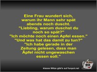 Eine Frau wundert sich