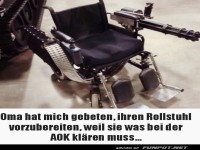 Omas Rollstuhl der Extraklasse