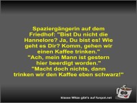 Spazierg�ngerin auf dem Friedhof