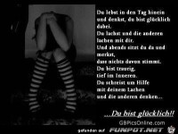 du lebst in den Tag hinein