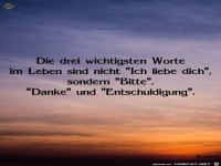 Die drei wichtigsten Worte