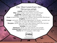 Die Sternzeichen bei Stromausfall