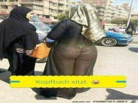 Kopftuch sitzt