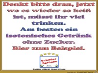 Viel trinken bei Hitze