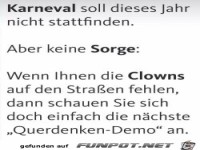 Clowns auf den Stra�en