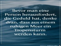 Bevor man eine Person