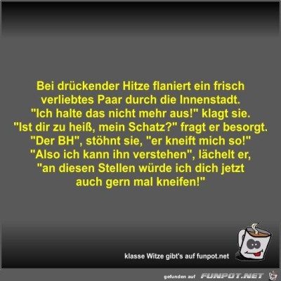 Bei-drückender-Hitze-flaniert-ein-frisch-verliebtes-Paar....jpg von Fossy
