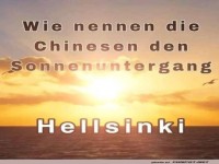 Chinesischer Sonnenuntergangs-Joke