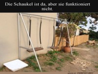 H�ngende Frage: Wo ist die Schaukel hin?