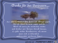 danke fuer das Verrtrauen