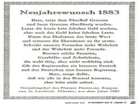 Neujahrswunsch 1883
