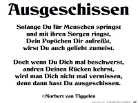 Ausgeschissen
