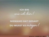Ich bin wie ich bin