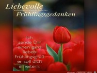 Liebevolle Fruehlingsgedanken
