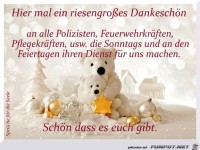 Riesengrosses Dankeschoen