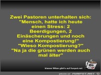Zwei Pastoren unterhalten sich
