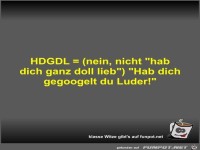 HDGDL = (nein, nicht