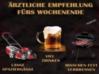 �rztliche Empfehlung f�rs Wochenende