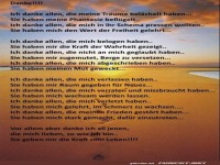 ch danke allen, die meine Tr�ume bel�chelt haben......