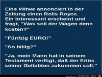 Eine Witwe