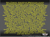 Der Papst, Kardinal Meissner (vom Erzbistum K�ln) und...