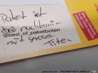 Paket ist bei Nachbarin